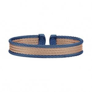 NEW DISC women's alor colorblock mini cuff bracelet in blueberry & rose